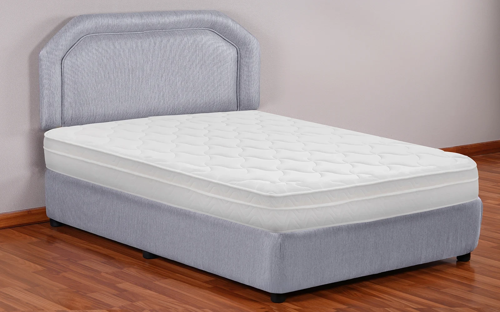 Al Saad Home Fantasy Jacquard Bed ( 90 x 190 ) - Single Grey