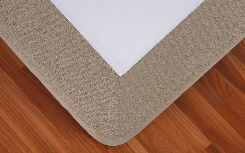 Al Saad Home Fantasy Jacquard Bed ( 140 x 200 ) - Queen D.Beige