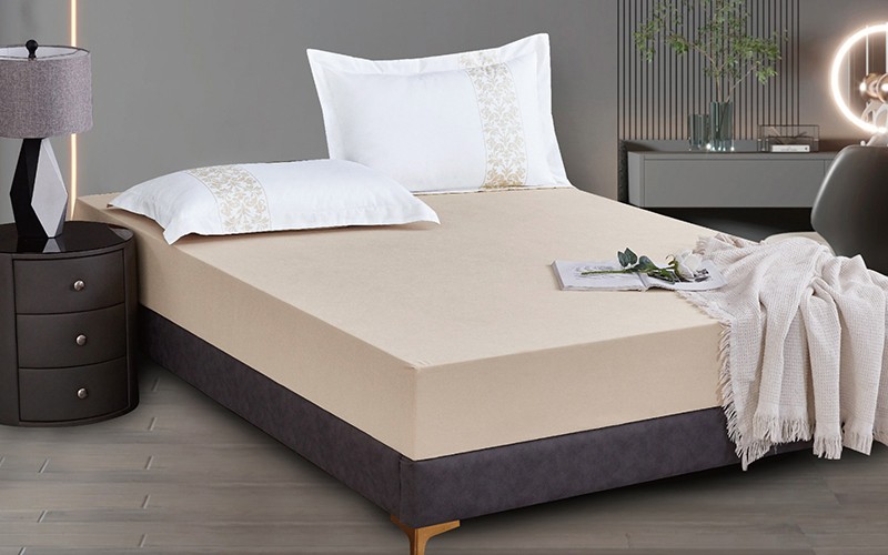 Sultan Bedsheet Set 3 PCS - King Beige