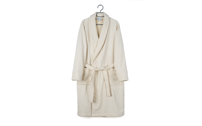Al Saad Home Cotton Luxury Hotel Bathrobe 1 PC - Cream  ( L / XL )