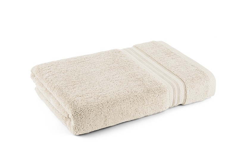 AL Saad Home Cotton Plain Towel ( 81 x 163 ) - Beige