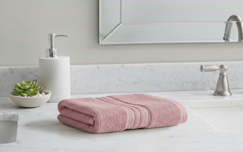 AL Saad Home Cotton Plain Towel ( 50 x 100 ) - Pink