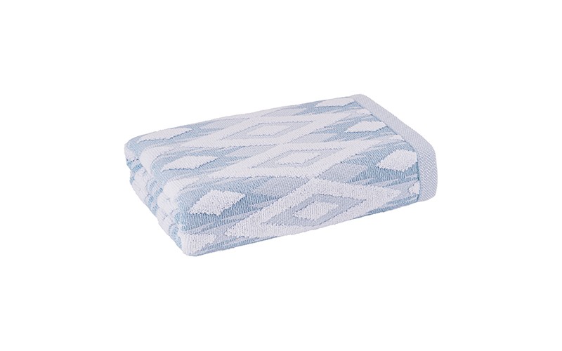 Al Saad Home Diamond Cotton Towel ( 50 x 100 ) - Blue