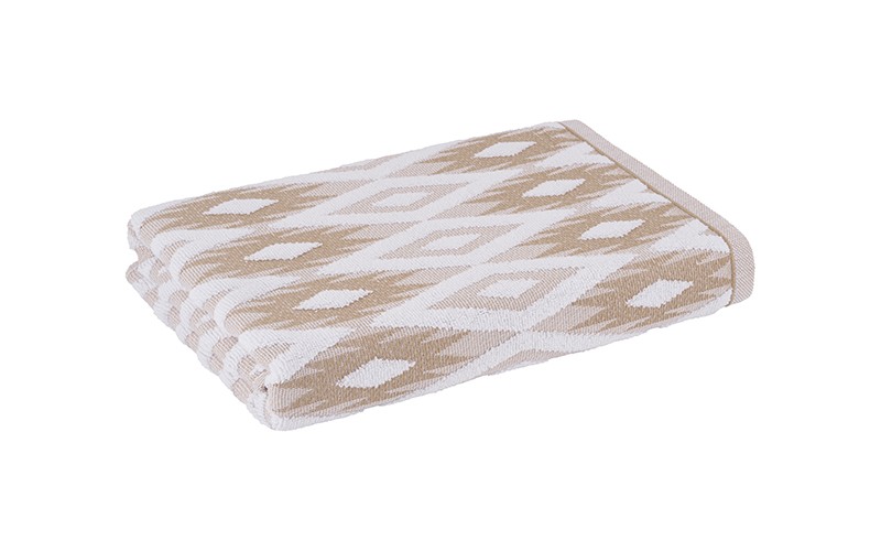 Al Saad Home Diamond Cotton Towel ( 70 x 140 ) - Brown