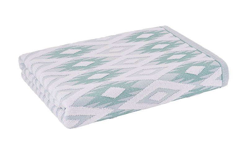 Al Saad Home Diamond Cotton Towel ( 81 x 163 ) - Green