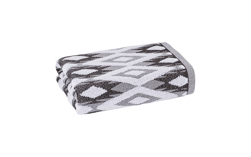 Al Saad Home Diamond Cotton Towel ( 50 x 100 ) - Grey