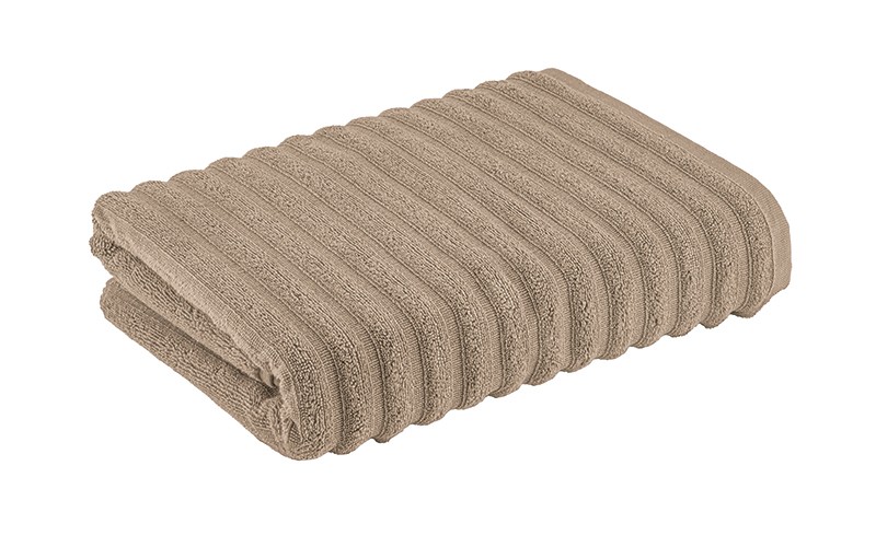AL Saad Home Cotton Stripe Towel ( 81 x 163 ) - Brown
