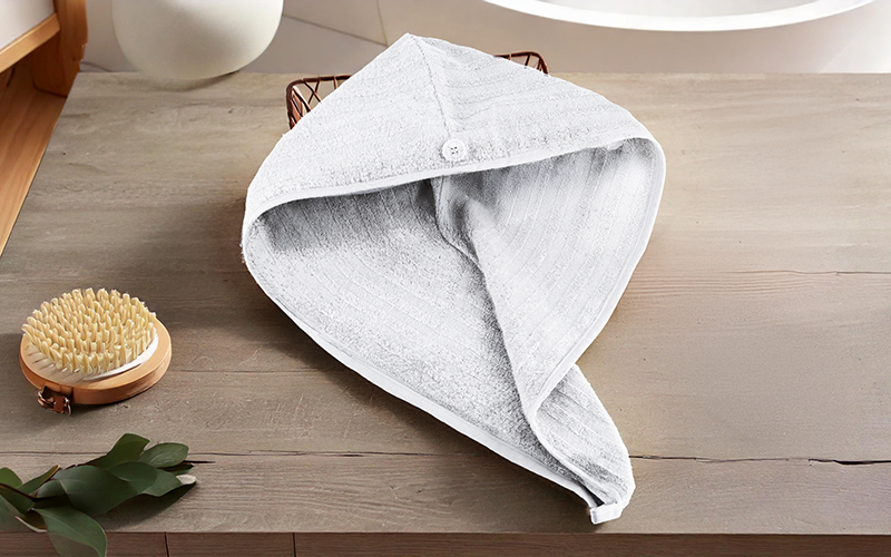 Al Saad Home Cotton Hair Towel 1 PC - White