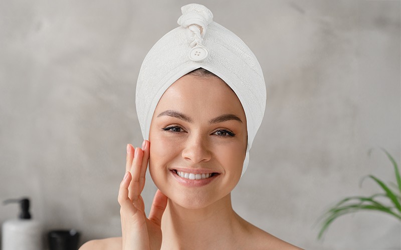 Al Saad Home Cotton Hair Towel 1 PC - White