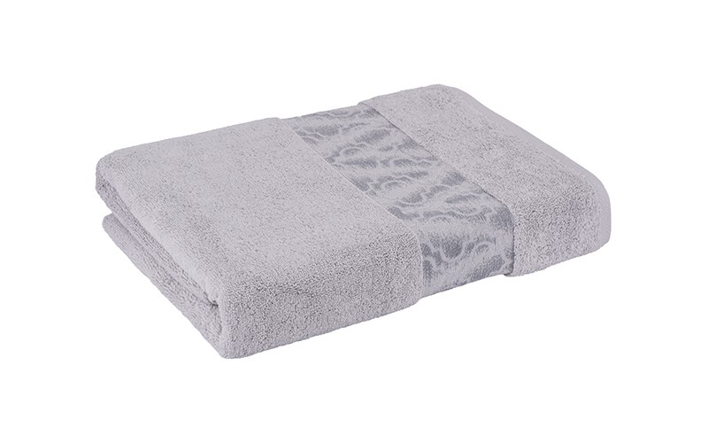 Al Saad Home Jacquard Cotton Towel ( 81 x 163 ) - Grey