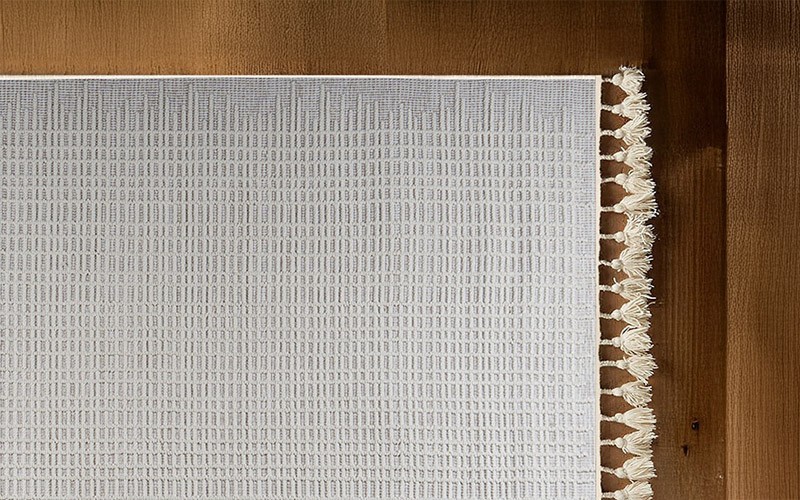 Summer Premium Carpet - ( 240 x 340 ) cm Beige & White
