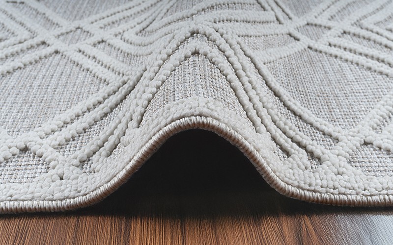 Summer Premium Carpet - ( 240 x 340 ) cm Beige & White