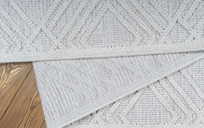 Summer Premium Carpet - ( 240 x 340 ) cm Beige & White