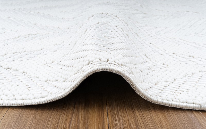Summer Premium Carpet - ( 240 x 340 ) cm White & Beige