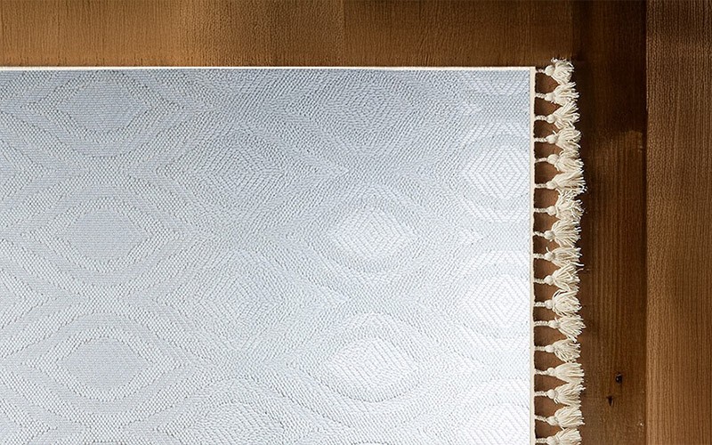 Summer Premium Carpet - ( 240 x 340 ) cm White & Beige