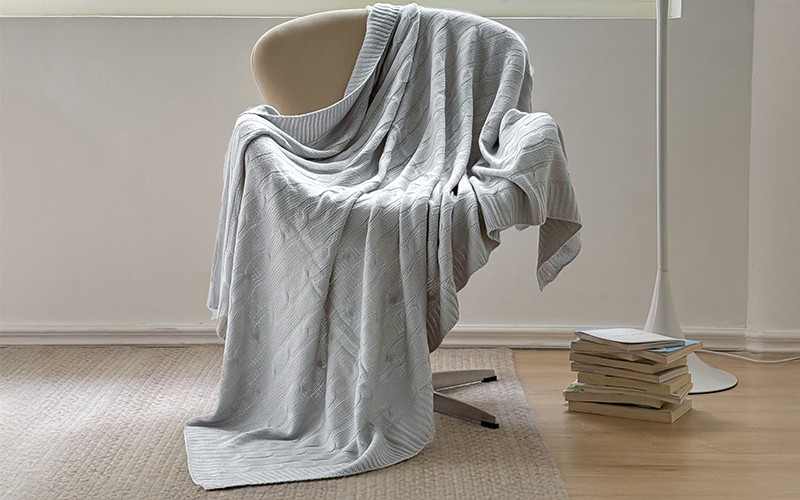 AL Saad Home Luxury Gentle Blanket - Single L.Grey