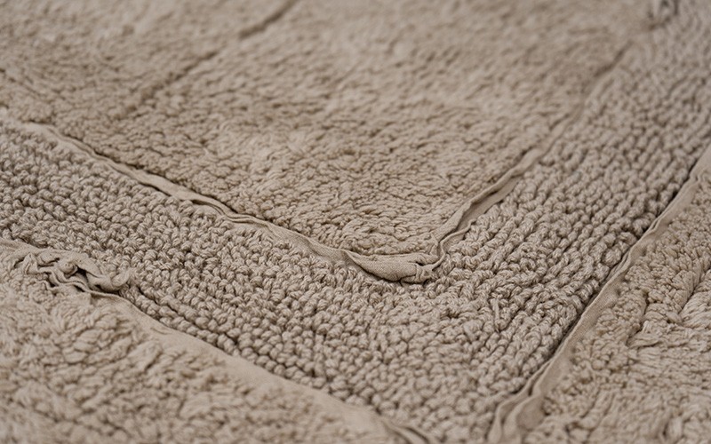 AL Saad Home Cotton Runner Tufted Bath mat 1 PC - Beige