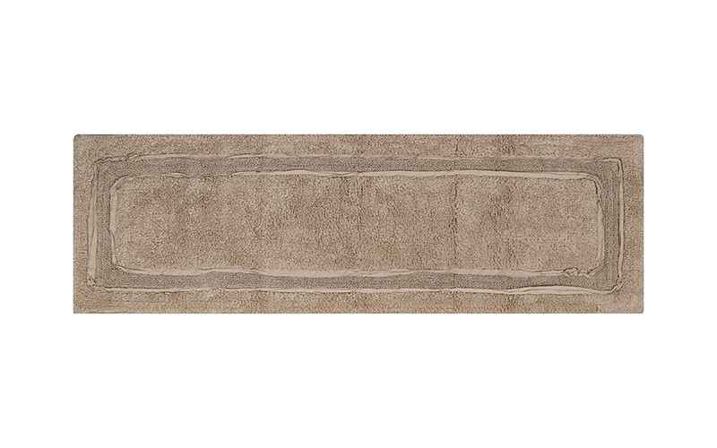 AL Saad Home Cotton Runner Tufted Bath mat 1 PC - Beige