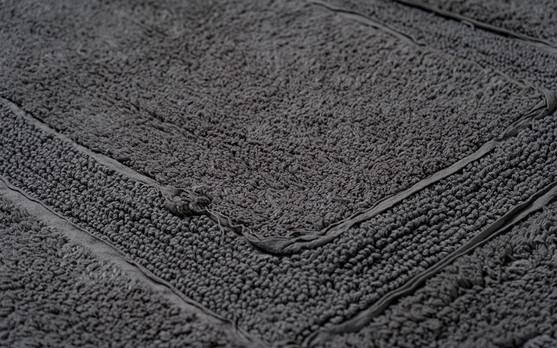 AL Saad Home Cotton Runner Tufted Bath mat 1 PC - Grey