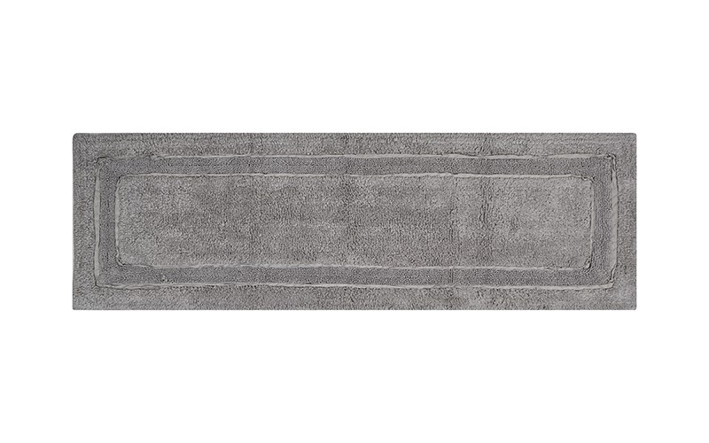 AL Saad Home Cotton Runner Tufted Bath mat 1 PC - L.Grey