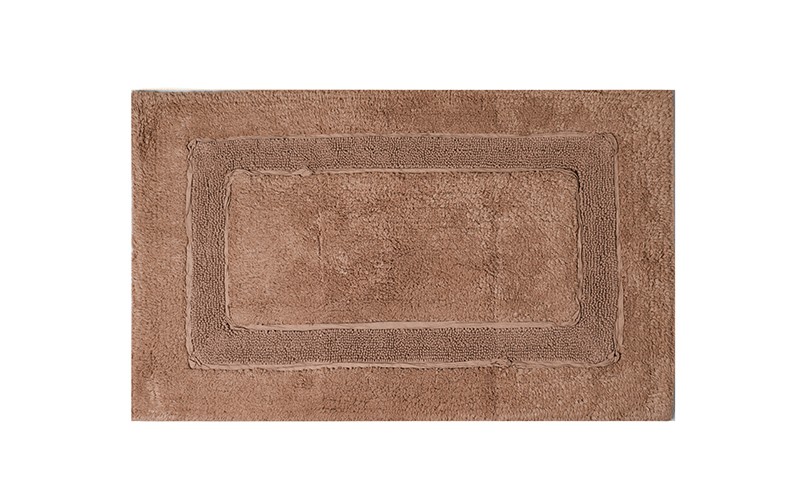 AL Saad Home Cotton Runner Tufted Bath mat 1 PC - L.Brown