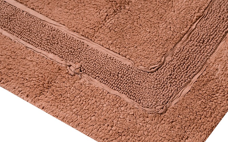 AL Saad Home Cotton Runner Tufted Bath mat 1 PC - L.Brown