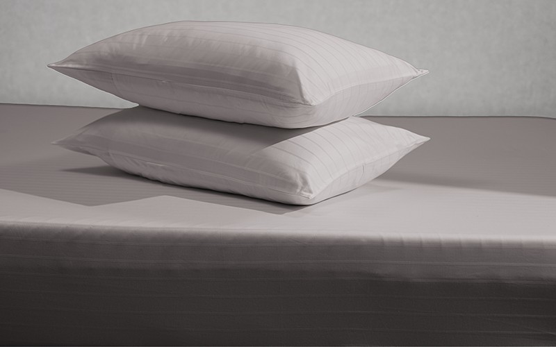 Al Saad Home Stripe Bedsheet Set 3 PCS - King L.Grey ( 300 TC )