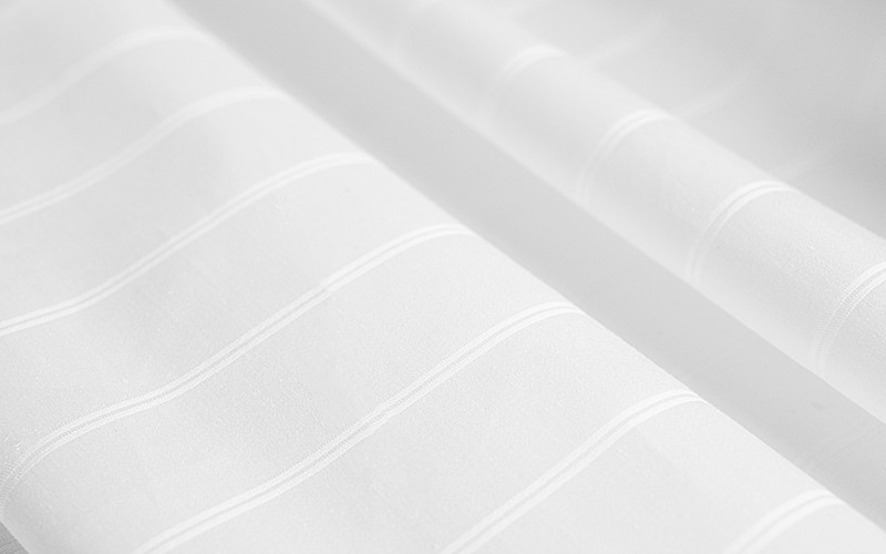 Al Saad Home Stripe Bedsheet Set 3 PCS - King White ( 300 TC )
