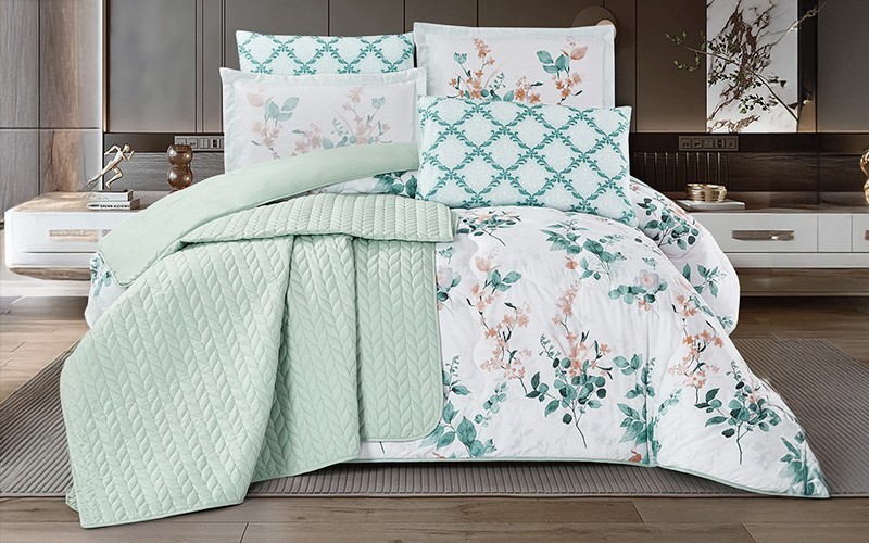 Chic Double Face Comforter Bedding Set 4 PCS - Single Multi Color