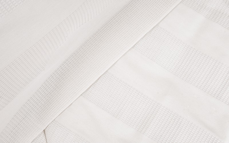 Al Saad Home Wafel Cotton Comforter Set 4 PCS - Single L.Cream