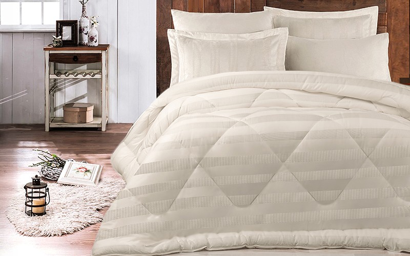 Al Saad Home Wafel Cotton Comforter Set 4 PCS - Single Sand