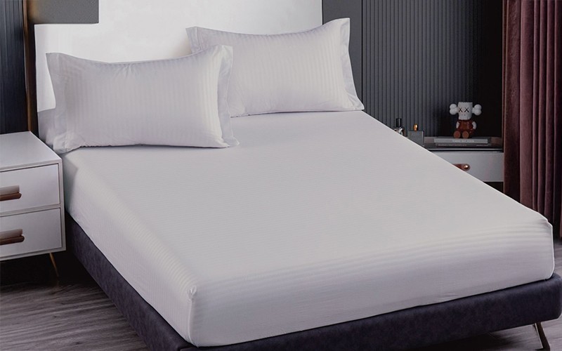Lily Stripe BedSheet Set 2 PCS - Single L.Grey
