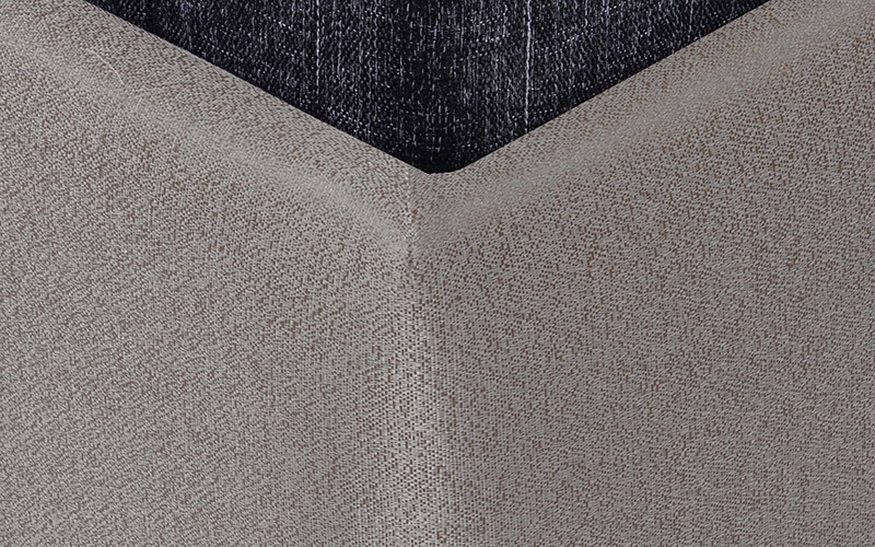 Al Saad Home Trio Jacquard Bed ( 160 x 200 ) - Queen Grey Brown