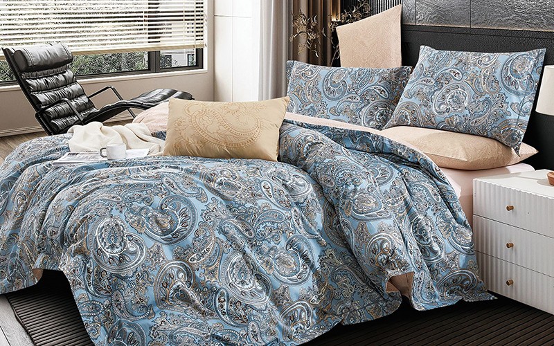 Kelly Printed Cotton Comforter Bedding Set 4 PCS - Single Multi Color
