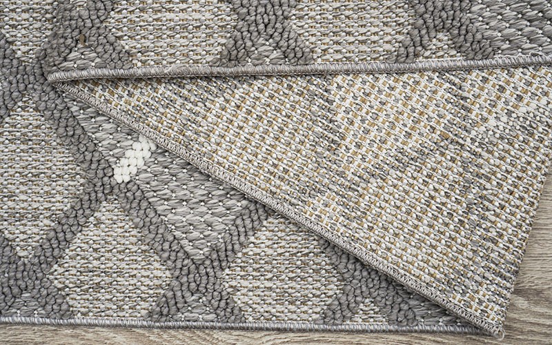 Summer Premium Carpet - ( 280 x 380 ) cm Grey & White
