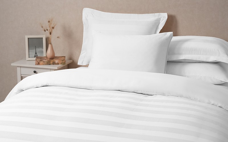 Al Saad Home Wafel Cotton Duvet Cover Without Filling 6 PCS - King White