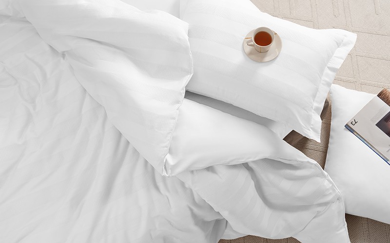 Al Saad Home Wafel Cotton Duvet Cover Without Filling 6 PCS - King White
