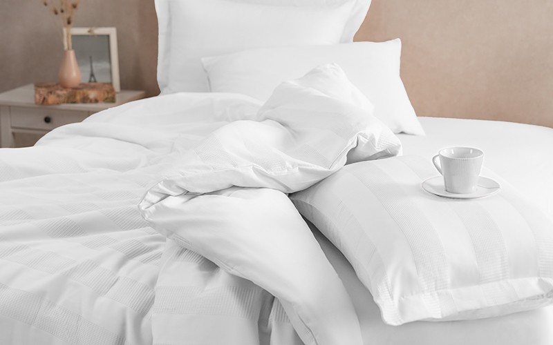 Al Saad Home Wafel Cotton Duvet Cover Without Filling 6 PCS - King White