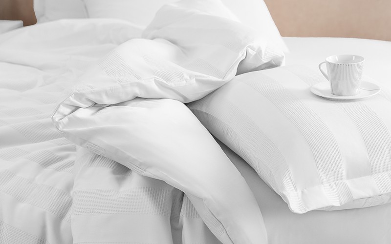 Al Saad Home Wafel Cotton Duvet Cover Without Filling 6 PCS - King White