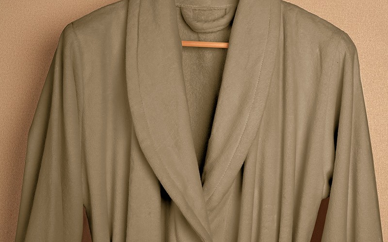 Al Saad Home Cotton Bathrobe 1 PC - Brown ( L / XL )