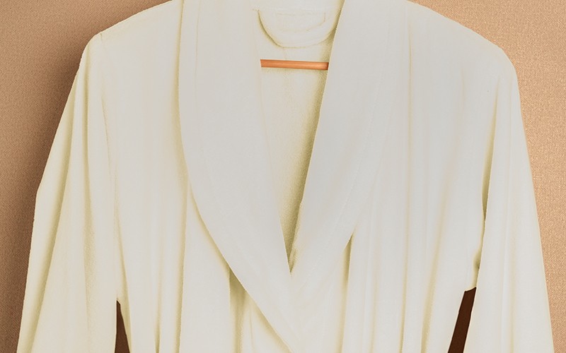 Al Saad Home Cotton Bathrobe 1 PC - Cream ( L / XL )