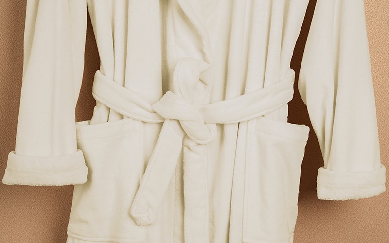 Al Saad Home Cotton Bathrobe 1 PC - Cream ( L / XL )