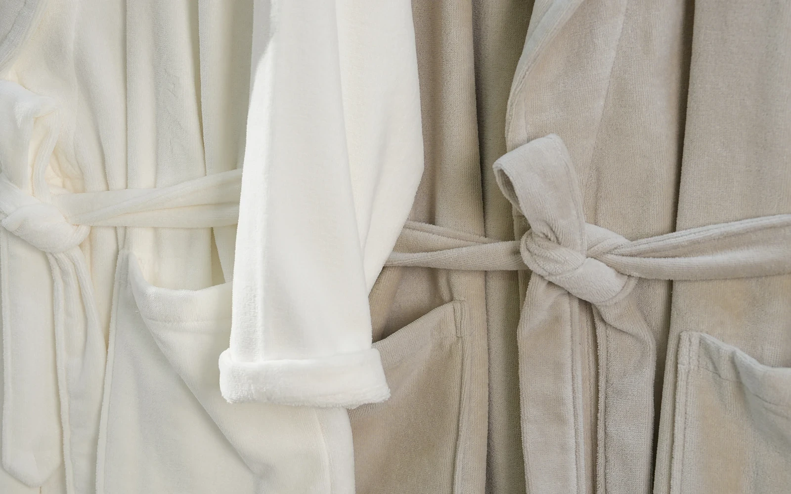 Al Saad Home Cotton Embroidered Bathrobe Set 10 PCS - Cream & Beige