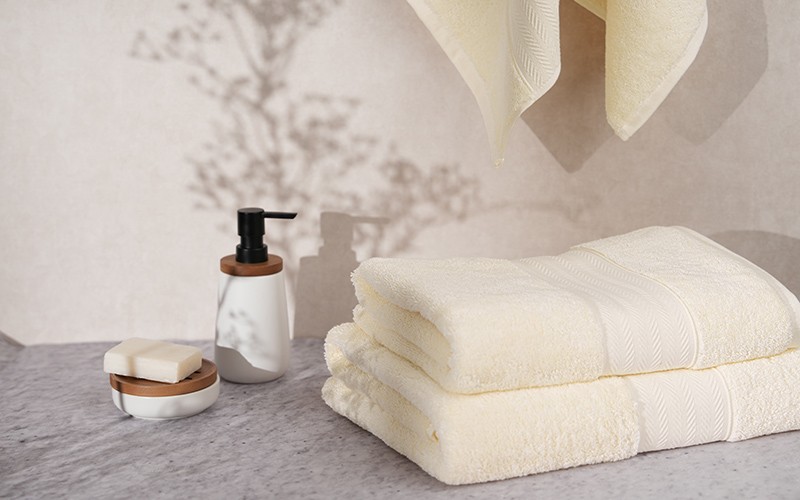 Al Saad Home Egyptian Cotton Towel ( 50 x 100 ) - Cream