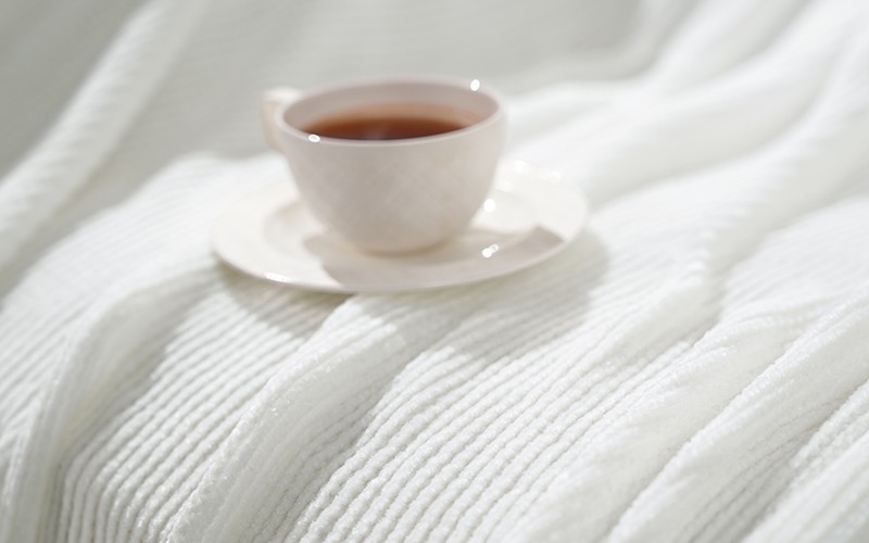 AL Saad Home Luxury Lotus Blanket - Single White