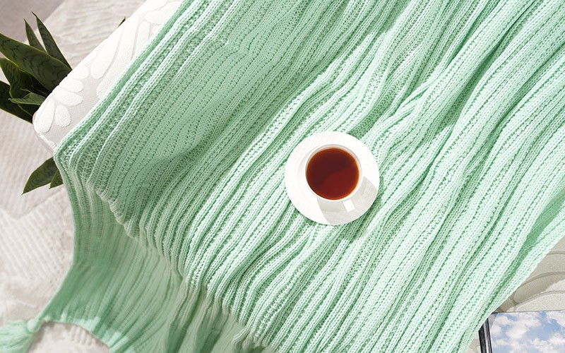 AL Saad Home Luxury Lavander Blanket - Single L.Green