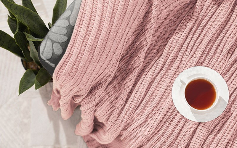 AL Saad Home Luxury Lavander Blanket - Single Pink