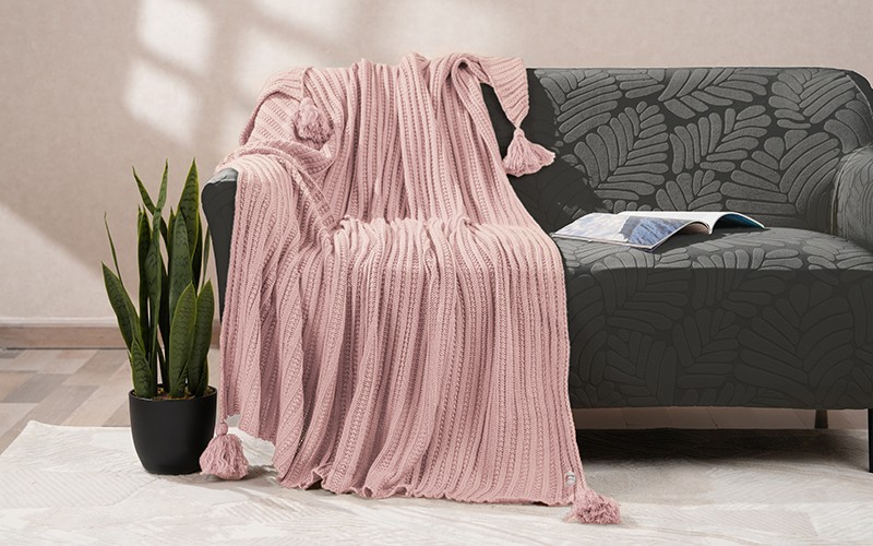 AL Saad Home Luxury Lavander Blanket - Single Pink
