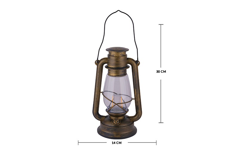 Ramadan Lantern With Classic Design 1 PC - Gold ( L )