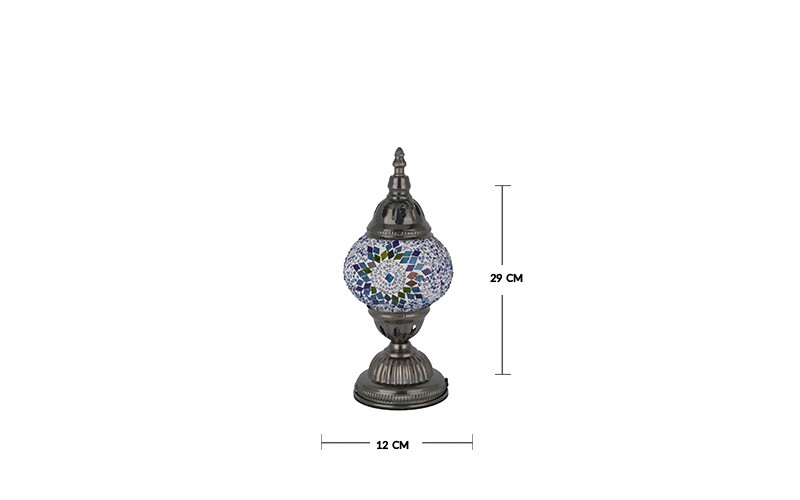 Mosaic Ramadan Lantern In Turkish Inspired Style - 1 PC